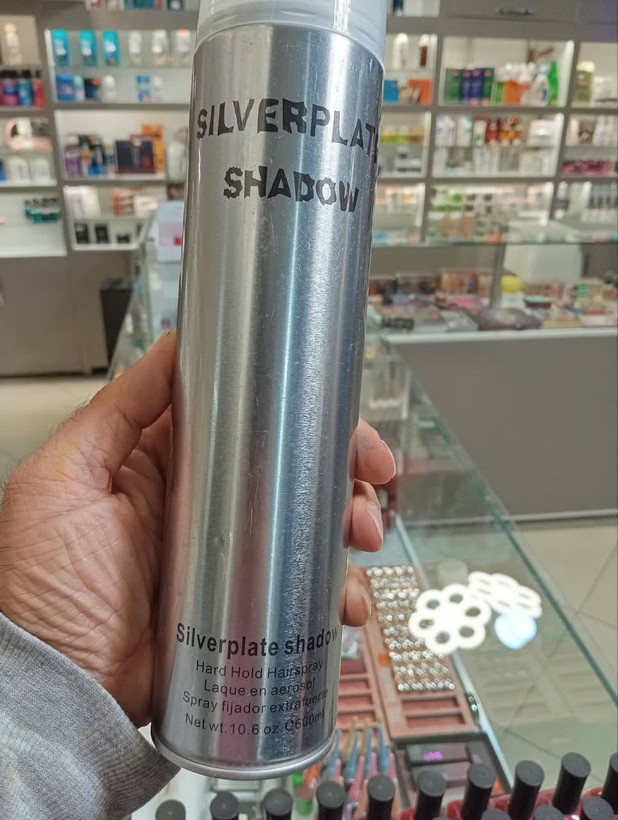 اسپری مو SILVERPLATE Shadow 600 ML اسپری نگهدارنده قوی برای حالت دادن