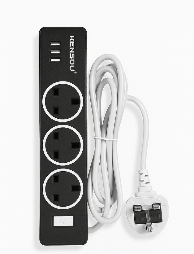 سهراهی برق KENSOU مدل 3 سوکت + 3 USB