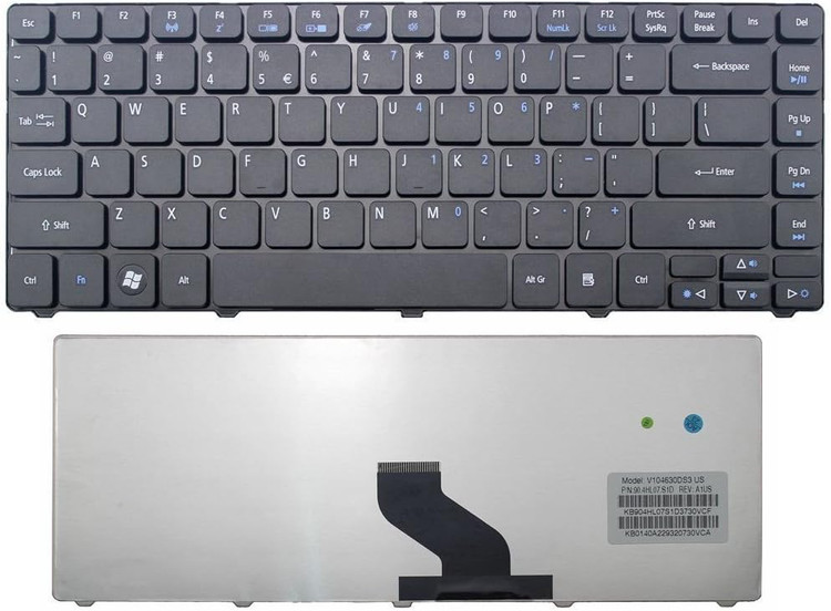کیبورد لپ تاپ Acer Aspire 4736, 4738, 4739, 3410T, 3810T, 3820T, 4410T, 4810T, 4820T Black